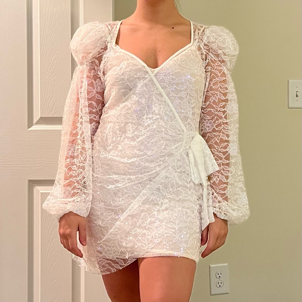 For Love & Lemons Lourve Long Sleeve Dress